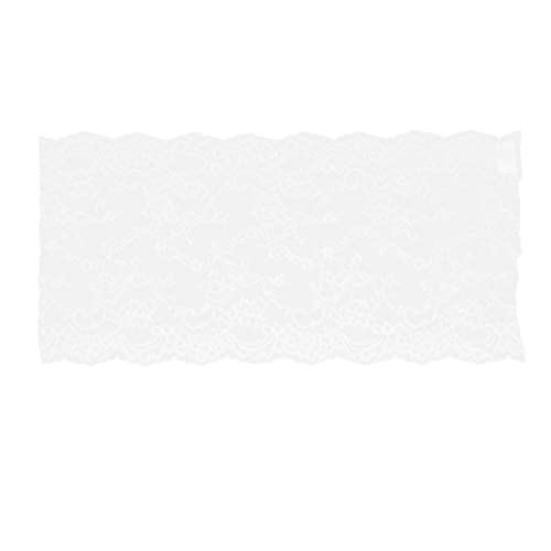 10 Yards Wide Lace Trim, Multi Purpose Embroidery Lace, 4 Vibrant Colors, 23cm Width, Elegant Garment Accessory for Household Decor, Crafts Sewing Projects (Beige) von Bognajin
