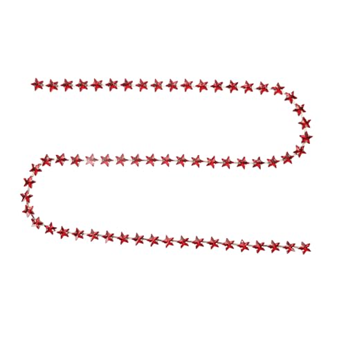 10 -mm -Sternform -Strasskette, funkelnde dekorative Verkleidung für DIY -Nähen, Kleidungsstücke, Schuhe, Hüte und Taschen, robust und Material, leicht zu schneiden und zu nähen, (Red) von Bognajin