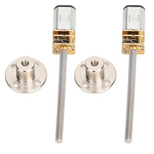 2 PCs 12GA N20 30 U/min DC 3V -Geschwindigkeitsreduzierungsradmotor mit M4x55 -Schraubengewindewelle und Flanschanschluss, Stahlkonstruktion, Hochtorsionsausgang für DIY 2 PCs 12GA N20 30 U/min DC 3V -Geschwindigkeitsreduzierungsradmotor mit M4x55 -Schraubengewindewelle und Flanschanschluss, Stahlkonstruktion, Hochtorsionsausgang für DIY von Bognajin