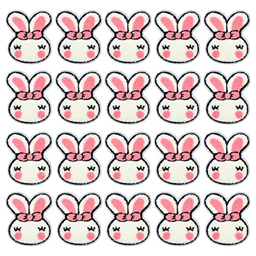 20pcs nähen Sie Patches, süße weiße Hasenstil, einfach zu bedienende Stickereianwendungen für Kleidung, DIY -Handwerk und Heimdekoration, robustes Polyestermaterial 20pcs nähen Sie Patches, süße weiße Hasenstil, einfach zu bedienende Stickereianwendungen für Kleidung, DIY -Handwerk und Heimdekoration, robustes Polyestermaterial von Bognajin