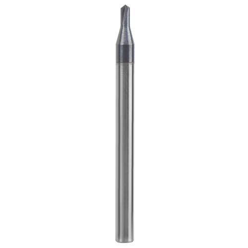 3‑Flute Chamfer Cutter Drill Bit, Tungsten Steel 120° CNC Chamfering End Mill Tool for Aluminum and Copper Milling, Easy Installation and Tool Protection (D2*120 °*50l) von Bognajin