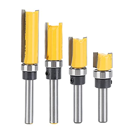 4Pcs 1/4 Handle Milling cutting machine Set, Shock , Toughness, Positioning Accuracy Cutting Tools for Woodworking, Flush Templates and Slots, Includes 4 Sizes of Cutters 4Pcs 1/4 Handle Milling cutting machine Set, Shock , Toughness, Positioning Accuracy Cutting Tools for Woodworking, Flush Templates and Slots, Includes 4 Sizes of Cutters von Bognajin