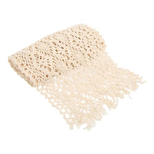 5 Yards Spitzenband, elastischer Baumwollfaden für Kleidungsdekoration, DIY -Vorhang, Näh- und Handwerksprojekte, schönes und exquisites Accessoire von Bognajin