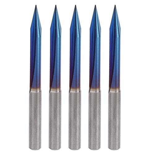 5pcs 2 Flöten V Tipp Gravur Bit End L 4 mm Schaftschnitzwerkzeuge für Holzbearbeitung, mit Wolframstahlmaterial, blauer Beschichtung, 4x0.4x20 -Spezifikation, für CNC -Maschinen 5pcs 2 Flöten V Tipp Gravur Bit End L 4 mm Schaftschnitzwerkzeuge für Holzbearbeitung, mit Wolframstahlmaterial, blauer Beschichtung, 4x0.4x20 -Spezifikation, für CNC -Maschinen von Bognajin