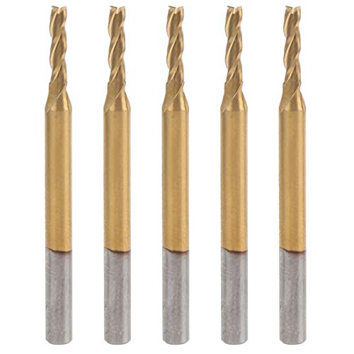 5pcs 3‑Flute Flat End Milling cutting machine, Ti Plated Tungsten Steel for 3D Carving and Drilling, 3.175x2x8x40mm Size, accurate Cutting Tools 5pcs 3‑Flute Flat End Milling cutting machine, Ti Plated Tungsten Steel for 3D Carving and Drilling, 3.175x2x8x40mm Size, accurate Cutting Tools von Bognajin