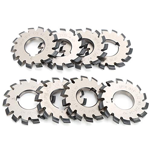 8Pcs Involute Gear Milling cutting machine Set, Speed Steel, 14.5° Pressure Angle, 55mm Outer 22mm Inner Diameter, Durably Cutting Tools for Gear 8Pcs Involute Gear Milling cutting machine Set, Speed Steel, 14.5° Pressure Angle, 55mm Outer 22mm Inner Diameter, Durably Cutting Tools for Gear von Bognajin