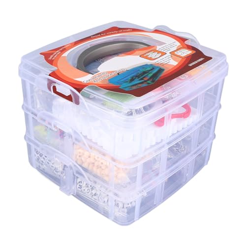 Bracelet Making Kit with 3352 Multicolored Beads, Assorted, Rich Colors, Complete Jewelry Making Supplies in Box, Ideal for Family, mini and Beginners von Bognajin