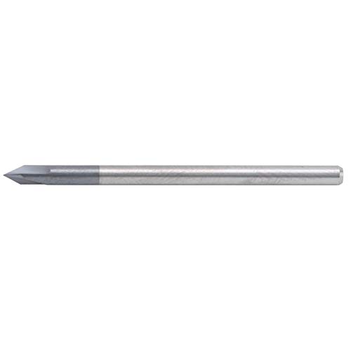 Chamfer End Mill 3 Flute 60° Tungsten Steel Milling cutting machine for CNC Carving and Polishing, Standard Size Router Bit for Aluminum and Copper Milling (D3*60 °*50l) von Bognajin