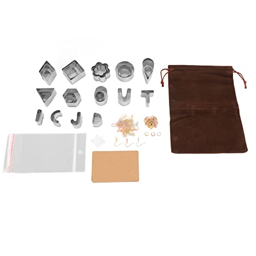 DIY -Ton -Ohrring -Kit, Edelstahlschneider, Polymerschmuckhandwerkset mit Haken, Ringen, Steckern, Karten und Dichtbeuteln, die weithin kompatibel für Ton, Keramik, Metallton DIY -Ton -Ohrring -Kit, Edelstahlschneider, Polymerschmuckhandwerkset mit Haken, Ringen, Steckern, Karten und Dichtbeuteln, die weithin kompatibel für Ton, Keramik, Metallton von Bognajin