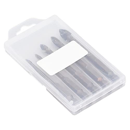Einzigartiges Kreuzdesign zementiertes Carbid Hex -Kraftbohrer -Bit für Glaskeramikfliesenziegelholz, präzises und leichtes Stempeln, keine zerbrochenen Kanten (5 Piece Set) von Bognajin