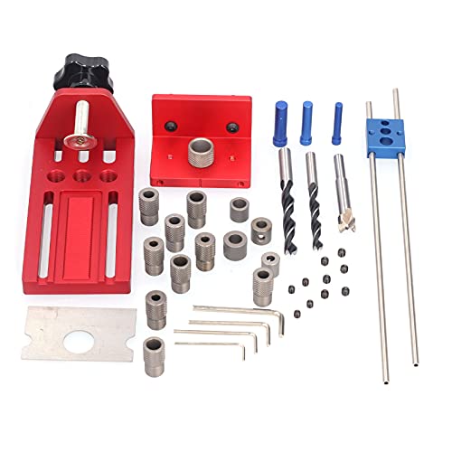 Hole Drill Guide Jig X700, 3 in 1 Dowelling Drilling Locator Kit, Aluminium Alloy with Stainless Steel Drill Bushings, For Woodworking, Includes 6/8/10mm Drill Bits Hole Drill Guide Jig X700, 3 in 1 Dowelling Drilling Locator Kit, Aluminium Alloy with Stainless Steel Drill Bushings, For Woodworking, Includes 6/8/10mm Drill Bits von Bognajin