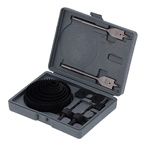 Multi Size Carbon Steel Hole Saw Set, High Accuracy Drill Hole Cutter, Wear Woodworking Tools with Portable Carrying von Bognajin