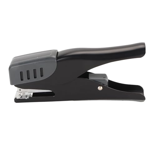 Office Heftler, ergonomischer Desktop -Hefter, 20 Blechkapazität, müheloser Metallhefter mit Skid -Pad, ideal für Studenten und Bürogebrauch (Black) von Bognajin