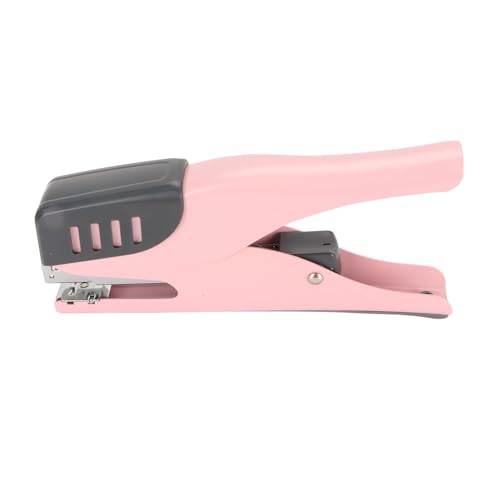 Office Heftler, ergonomischer Desktop -Hefter, 20 Blechkapazität, müheloser Metallhefter mit Skid -Pad, ideal für Studenten und Bürogebrauch (Roseate) von Bognajin