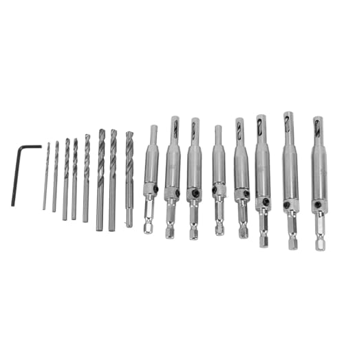 Selbstzentrierender Bohrer -Bit -Set, Hex -Shank, 8 Bohrer mit 1 Sechskantschlüssel, Hochgeschwindigkeitsstahl, präzise Werkzeuge für Holzbearbeitung, Möbel, Schränke und Türen, Selbstzentrierender Bohrer -Bit -Set, Hex -Shank, 8 Bohrer mit 1 Sechskantschlüssel, Hochgeschwindigkeitsstahl, präzise Werkzeuge für Holzbearbeitung, Möbel, Schränke und Türen, von Bognajin