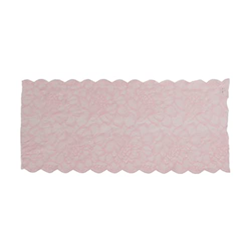 Spitzenband 23 cm breit, Nylonmaterial mit hoher Elastizität, weicher und hautfreundlicher Kleidungszubehör für Schuhe, Hüte, Näh- und DIY -Projekte (Pink) von Bognajin