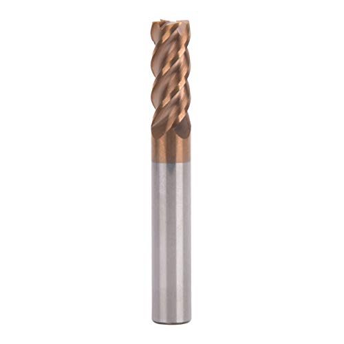 Tungsten Steel 4 Flute End Mill Milling Cutter for Metal Processing, HRC60° Hardness, Wear and Durable, Suitable for CNC Lathe Finishing (D8*60 * 4T) von Bognajin