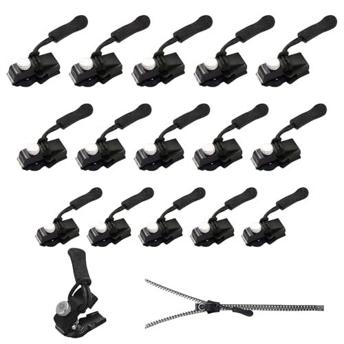 Bogoro 15 Stück Reißverschluss Zipper,Sofortiger Reißverschluss-Fixierer,Kit Universal Instant Zipper,Reißverschlussschieber,Reißverschluss Reparatur Set für Geldbörse, Kleider, Jeans, Koffer, Gepäck Bogoro 15 Stück Reißverschluss Zipper,Sofortiger Reißverschluss-Fixierer,Kit Universal Instant Zipper,Reißverschlussschieber,Reißverschluss Reparatur Set für Geldbörse, Kleider, Jeans, Koffer, Gepäck von Bogoro