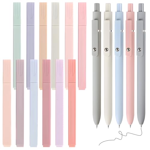 Bogoro 17 Stück Ästhetische Textmarker Set,12 Stifte Aesthetic No-Bleed Bible Highlighter und 5 Fineliner-Stiften,0,5mm Aesthetic Stifte,Aesthetic Marker Stifte Textmarker Set für Journal, Bibel Bogoro 17 Stück Ästhetische Textmarker Set,12 Stifte Aesthetic No-Bleed Bible Highlighter und 5 Fineliner-Stiften,0,5mm Aesthetic Stifte,Aesthetic Marker Stifte Textmarker Set für Journal, Bibel von Bogoro