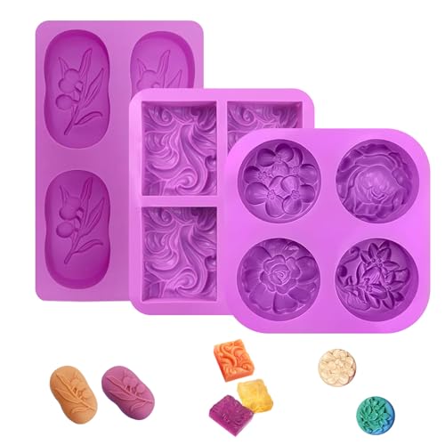 Bogoro seifenformen silikon silikonform 3 Stück seife silikonformen seife Seifengießform Wiederverwendbar, Leicht zu Entfernen für Handgefertigte Seife Cupcakes Gelee Gebäck Dessert Bogoro seifenformen silikon silikonform 3 Stück seife silikonformen seife Seifengießform Wiederverwendbar, Leicht zu Entfernen für Handgefertigte Seife Cupcakes Gelee Gebäck Dessert von Bogoro