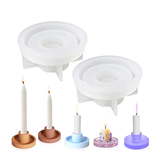 Silikonform für Kerzenhalter, 2 Stück DIY Gießform Kerzenständer,Beton Kerzenständer Silikon Form, Kerzenständer Silikonform für DIY-Kerzenhalter, Beton Harz Epoxid Silikonform für Kerzenhalter, 2 Stück DIY Gießform Kerzenständer,Beton Kerzenständer Silikon Form, Kerzenständer Silikonform für DIY-Kerzenhalter, Beton Harz Epoxid von Bogoro