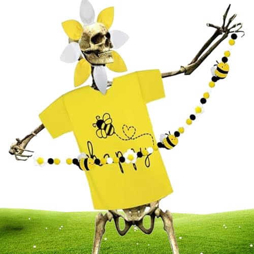 Bohany Skelett Kostüm In Übergröße | Totenkopf Verkleidung - Halloween Dekorationen Skelett Kleidung Mit Handgehaltenem Banner Für Garten St Patricks Dekorationen Bohany Skelett Kostüm In Übergröße | Totenkopf Verkleidung - Halloween Dekorationen Skelett Kleidung Mit Handgehaltenem Banner Für Garten St Patricks Dekorationen von Bohany