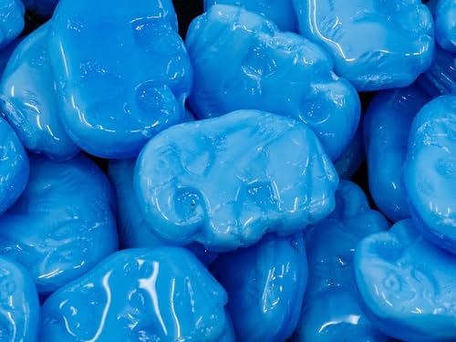 10 grams (approx. 3 pcs) Pressed Beads Elephants, 16 x 23 mm, Opal Blue (32010), Glass, Czech Republic von Bohemia Crystal Valley
