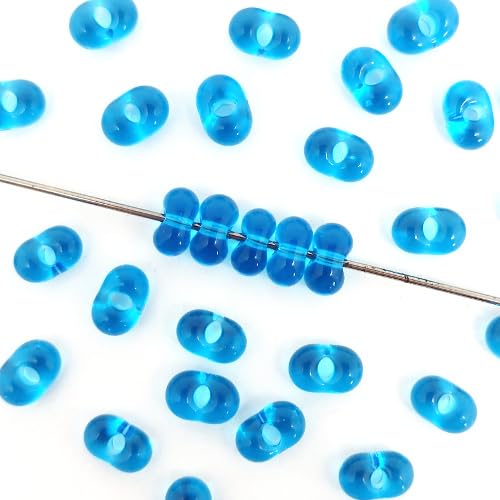 100 g Preciosa Farfalle Czech Glass Beads 3.2 x 6.5 mm aquamarine 60150 100 g Preciosa Farfalle Czech Glass Beads 3.2 x 6.5 mm aquamarine 60150 von Bohemia Crystal Valley