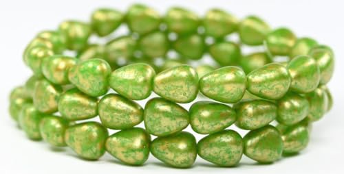 100 pcs Shaped Pressed Glass Beads, White 86720 84310 (02010-86720-84310), 10 x 8 x 6 mm, Glass, Czech Republic von Bohemia Crystal Valley