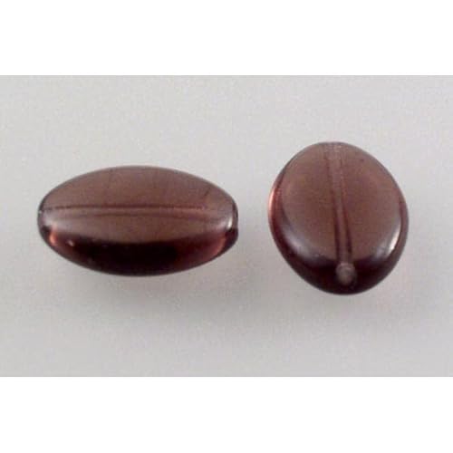 100pcs Ovale Perlen 16 x 11 mm, Transparente Lichtamethyst (20050), Böhmisches Kristall Glas, Tschechien 11199006 Großhandlespackung Oval beads von Bohemia Crystal Valley