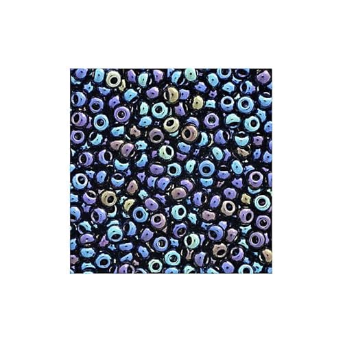 20 g Rocailles PRECIOSA seed beads, 6/0 (approx. 4 mm) Blue Iris (Rocailles preciosa Samenperlen) von Bohemia Crystal Valley