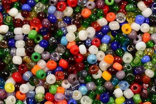 20g (1292 pcs) Round Rocailles Glass Seed Beads Preciosa Ornela 9/0, 2.4-2.8 mm (0.09-0.11 inches), MIX von Bohemia Crystal Valley