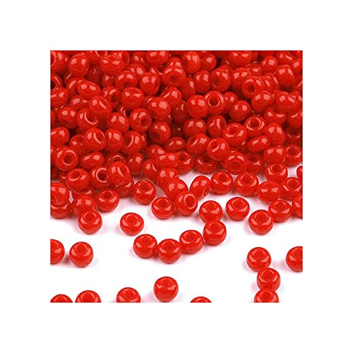 250 g Rocailles PRECIOSA seed beads, 10/0 (approx. 2.3 mm) coral (Rocailles Preciosa-Samenperlen Rote Koralle) von Bohemia Crystal Valley