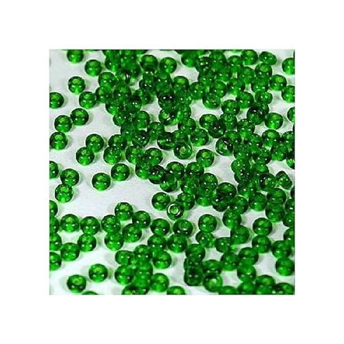 250 g Rocailles PRECIOSA seed beads, 10/0 (approx. 2.3 mm) emerald (Rocailles Preciosa-Samenperlen Smaragdgrün) von Bohemia Crystal Valley