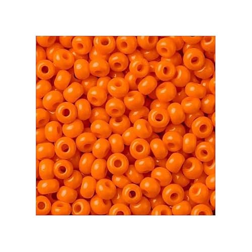 250 g Rocailles PRECIOSA seed beads, 8/0 Rich orange (Rocailles preciosa Samenperlen Reich orange) von Bohemia Crystal Valley