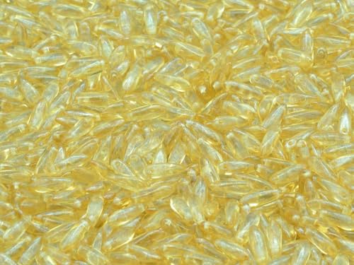 300p Dagger Beads, 3 x 11 mm, Crystal Luster Brown Full Coated (00030-14413), Glass, Czech Republic von Bohemia Crystal Valley
