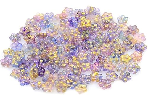 300pcs Drückte Perlenblume 5 mm, Blue Violet 56982 (48002-56982), Böhmisches Kristall Glas, Tschechien 11149203 Großhandlespackung Pressed Beads Flower von Bohemia Crystal Valley