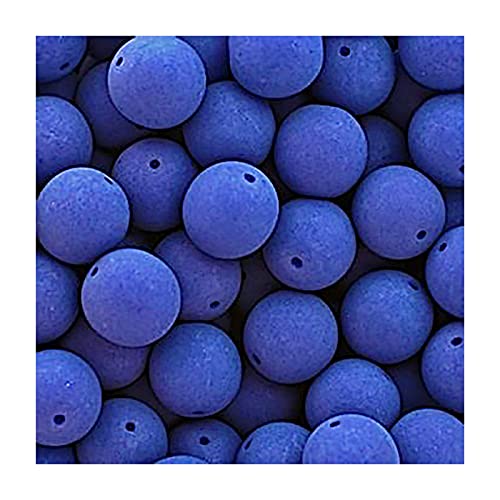 36 stk Neon Czech glass beads with UV effect, 4 mm Blue Violet (Neon-tschechische Glasperlen mit UV-Effekt Neonblau violett) von Bohemia Crystal Valley