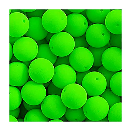 36 stk Neon Czech glass beads with UV effect, 4 mm Green (Neon-tschechische Glasperlen mit UV-Effekt Neongrün) von Bohemia Crystal Valley