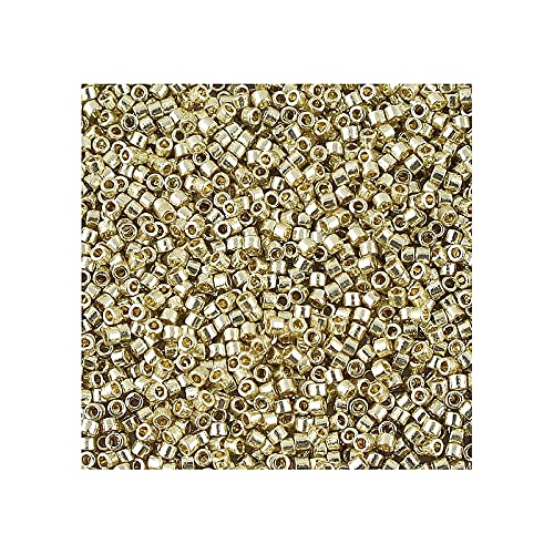 5 g Miyuki Delica Rocailles Seed Beads, 11/0 (1.6 mm) Duracoat Galvanized Silver (Miyuki Delica Rocailles Samenperlen Silber Duracoat) von Bohemia Crystal Valley