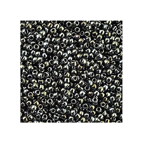 5 g TOHO Round Seed Beads Rocailles, size 15/0, Metallic Iris Brown (# 83), Japan, Glass von Bohemia Crystal Valley