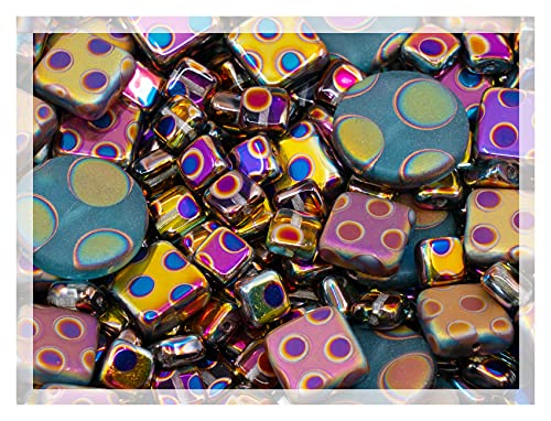 50 g Mischung aus einzigartigen tschechischen Böhmischen Glasperlen, Blauviolett-Rosa Vitrail Sliperit, Punktmuster, Matt und Glänzend, Handgefertigt 50 g Mischung aus einzigartigen tschechischen Böhmischen Glasperlen, Blauviolett-Rosa Vitrail Sliperit, Punktmuster, Matt und Glänzend, Handgefertigt von Bohemia Crystal Valley
