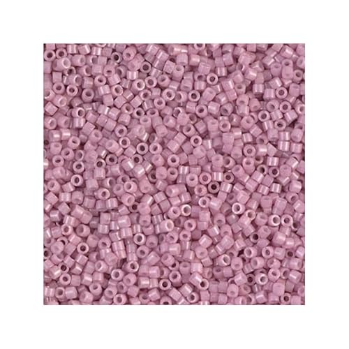 50 g Miyuki Delica Rocailles Seed Beads, 11/0 (1.6 mm) Opaque Antique Rose Luster (DB0210) (Miyuki Delica Rocailles Samenperlen Antike Rose) von Bohemia Crystal Valley