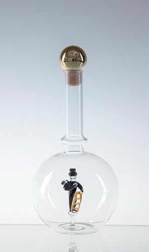 Empty Bottle MAGIC with a chimney cleaner, Glass, Czech Republic (0.5 litre) von Bohemia Crystal Valley