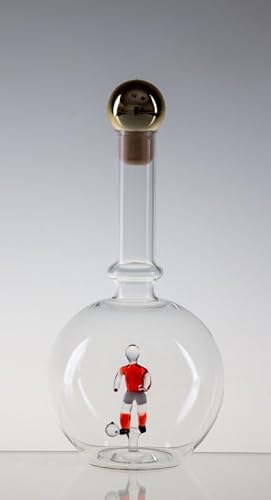Empty Bottle MAGIC with a footbal player, Glass, Czech Republic (0.5 litre) von Bohemia Crystal Valley