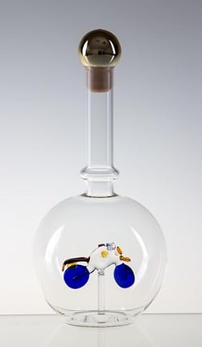 Empty Bottle MAGIC with a motocycle, Glass, Czech Republic (0.5 litre) von Bohemia Crystal Valley