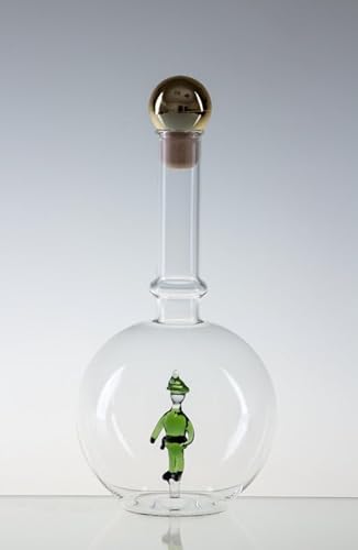 Empty Bottle MAGIC with a policeman, Glass, Czech Republic (0.5 litre) von Bohemia Crystal Valley