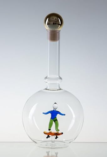 Empty Bottle MAGIC with a skateboard rider, Glass, Czech Republic (0.5 litre) von Bohemia Crystal Valley