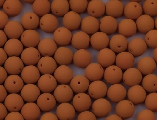 Round Druck Pressed Beads Mustard Country (29536), Glass, Czech Republic (3 mm) von Bohemia Crystal Valley