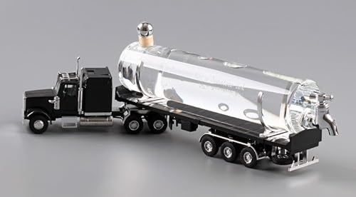 Tank Truck - plastic car with empty glass bottle, Glass, Czech Republic (0.5 litre) von Bohemia Crystal Valley